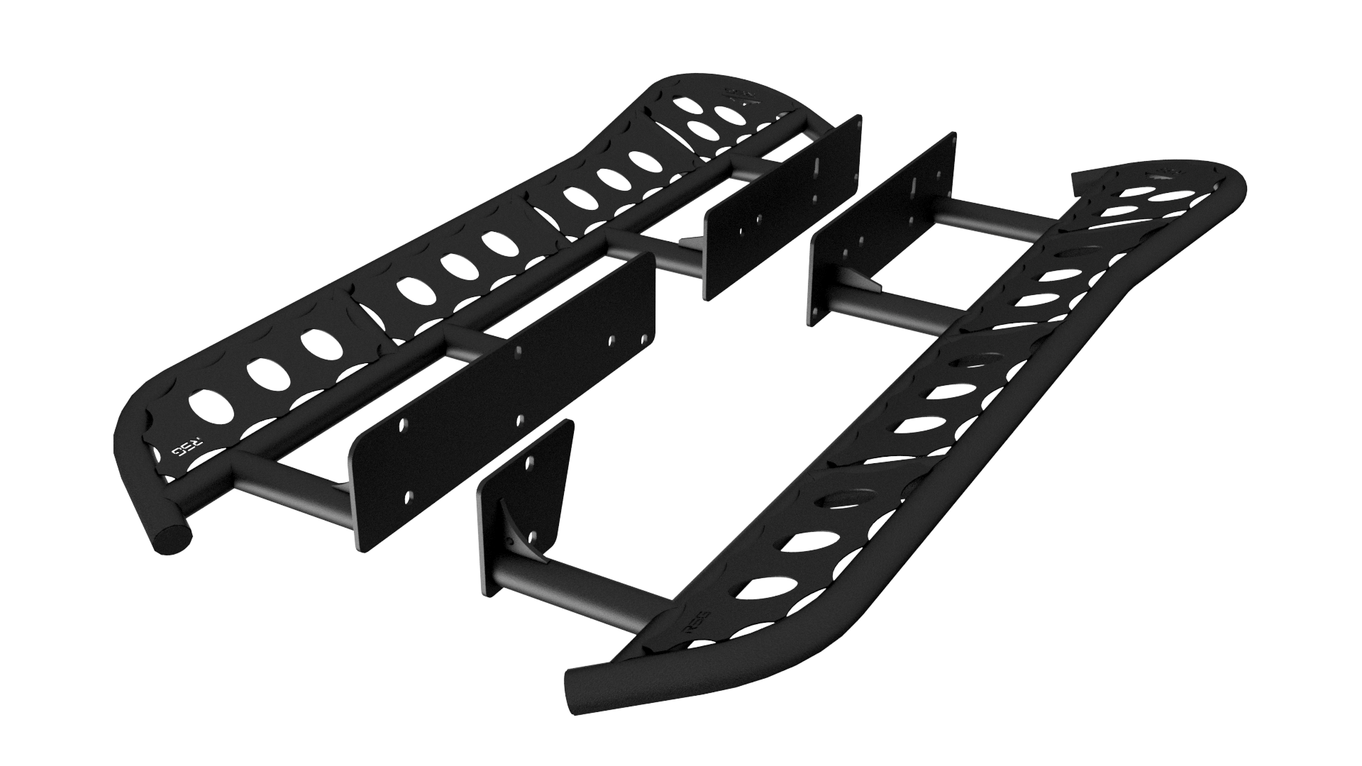 2010-2024 Toyota 4Runner Angled Sliders With Top Plate