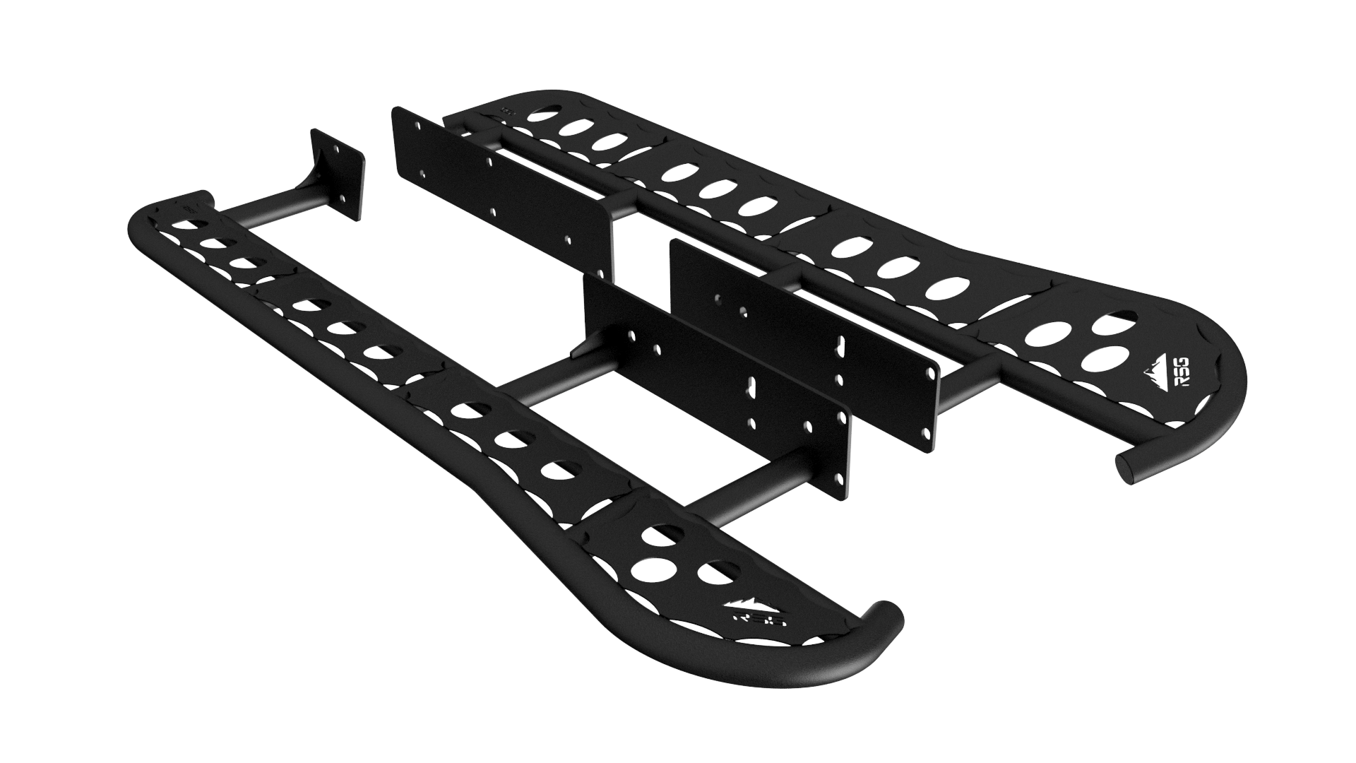 2010-2024 Toyota 4Runner Angled Sliders With Top Plate