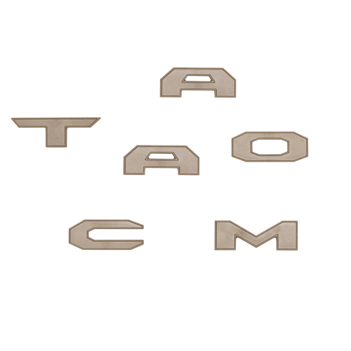 AJT Design mudbath glovebox letters for 2024+ Toyota Tacoma