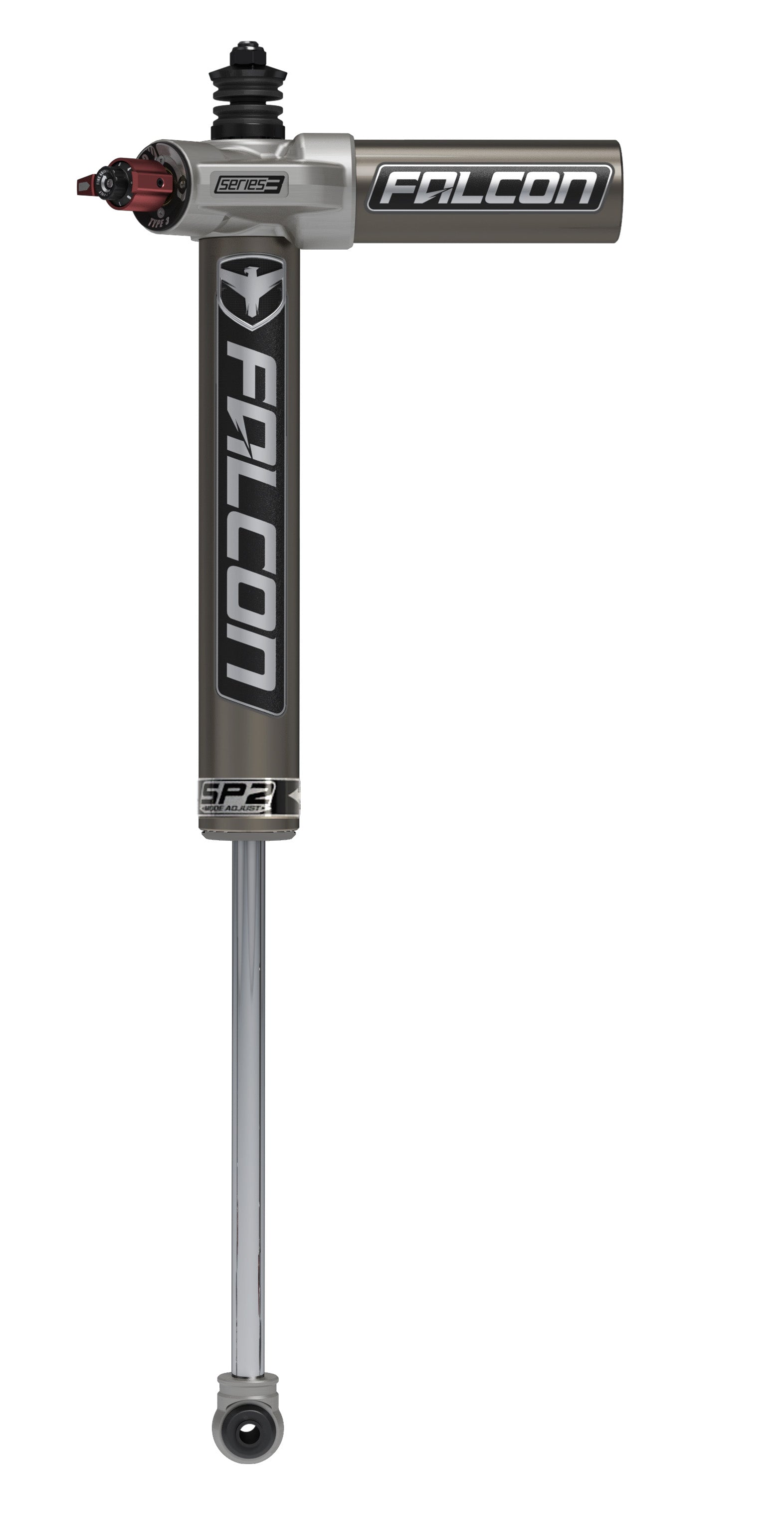 JK: Falcon 3.3 SP2 Piggyback Front Left Shock (5-6" Lift)