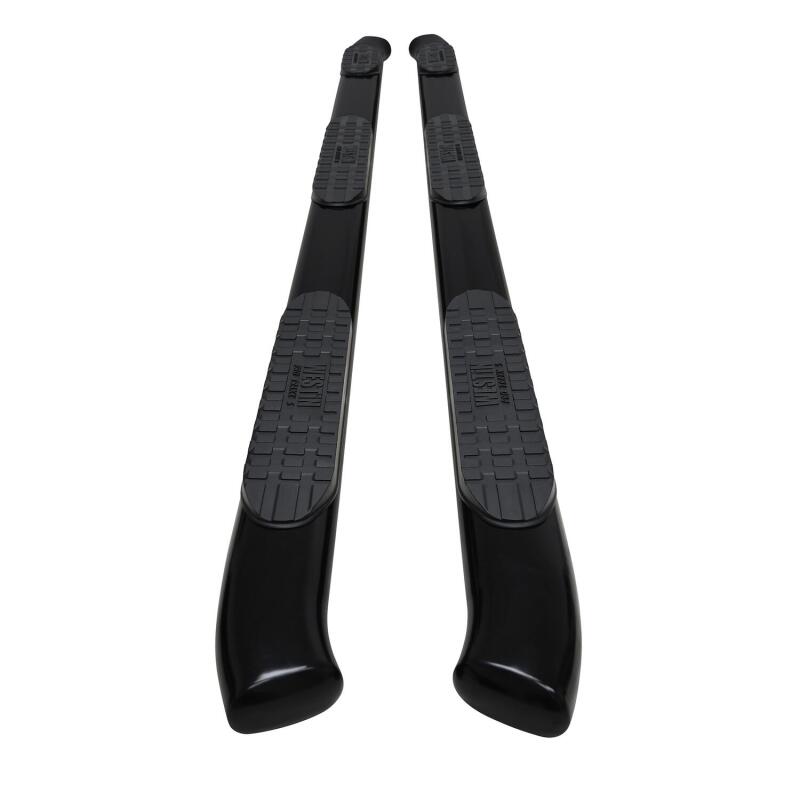 Westin PRO TRAXX 5 Oval Wheel-to-Wheel Nerf Step Bars, Crew Cab, 6.5 ft. Bed, Black, fits Chevy Silverado HD 2500/3500