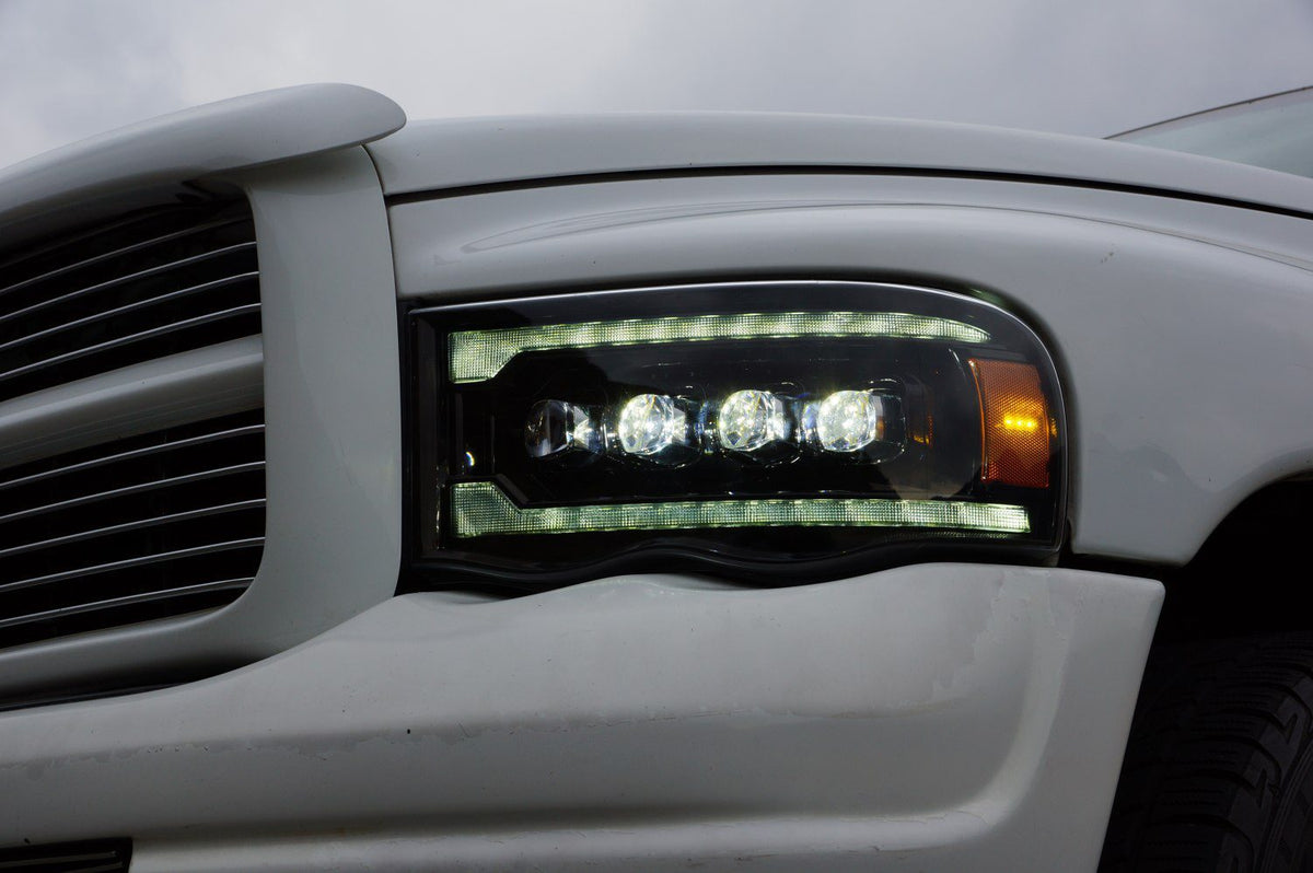AlphaRex NOVA-Series LED Projector Headlights for Ram 1500 / Ram 2500/3500 - Black