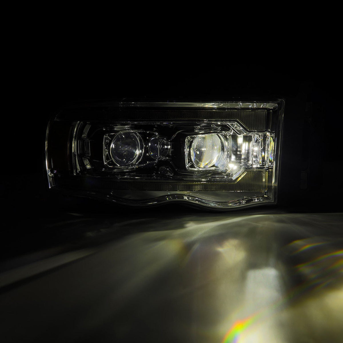 AlphaRex PRO-Series Halogen Projector Headlights for Ram 1500 / Ram 2500/3500 - Chrome