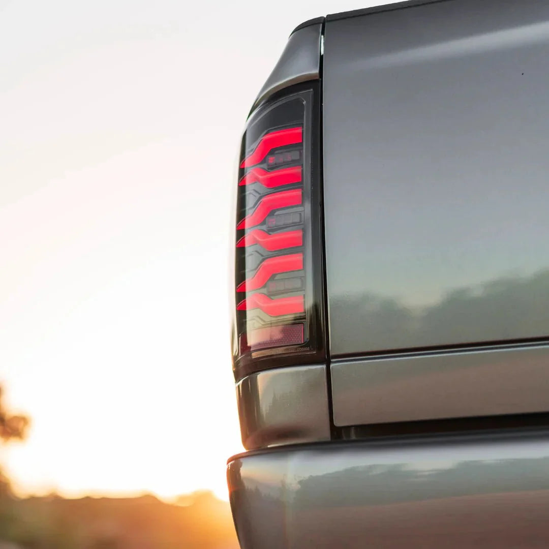 AlphaRex LUXX-Series LED Tail Lights for Ram 1500 / Ram 2500/3500 - Black Smoke