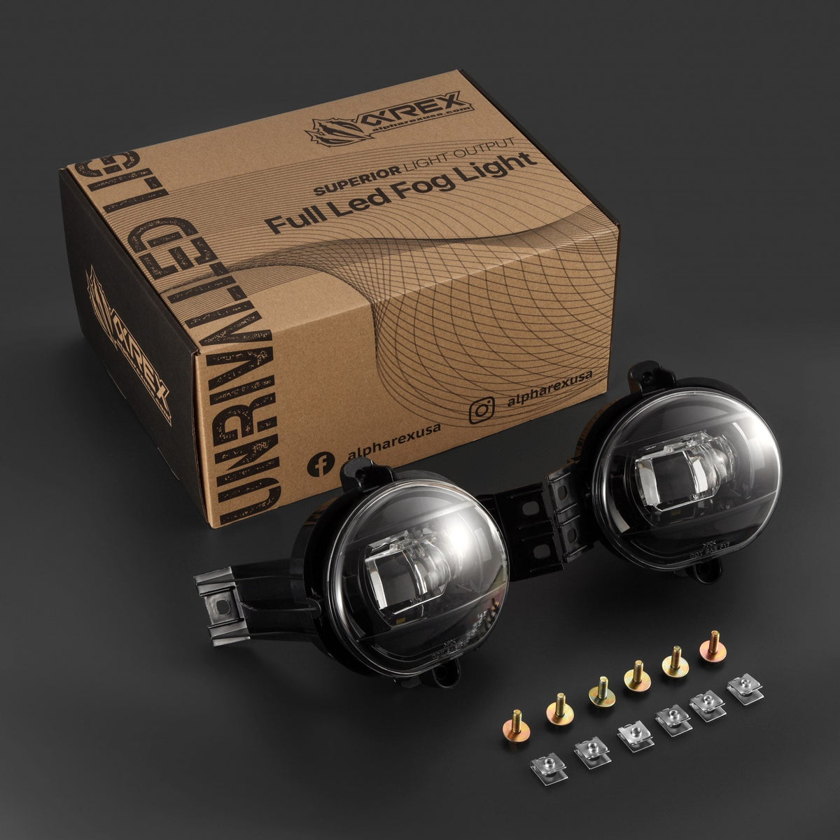 AlphaRex DoubleTap Dual-Color LED Projector Fog Lights for Ram 1500 / Ram 2500/3500