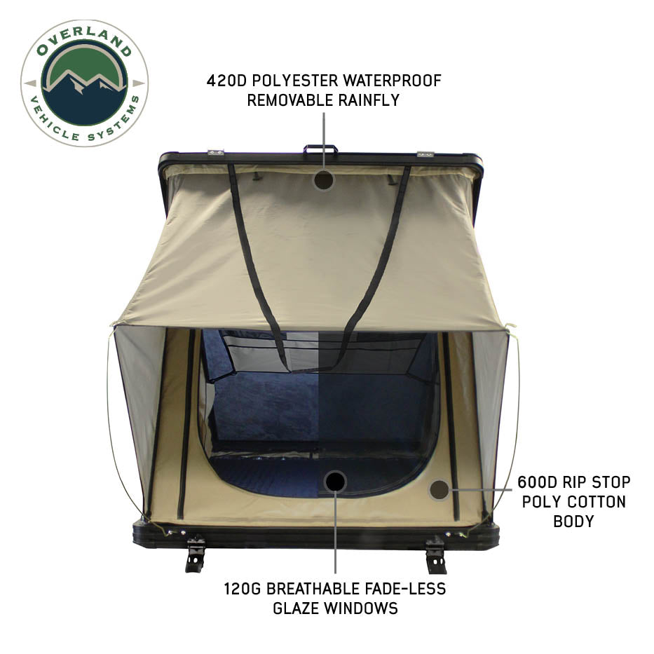Overland Vehicle Systems LD TMON 2 person clamshell aluminum roof top tent - view 4