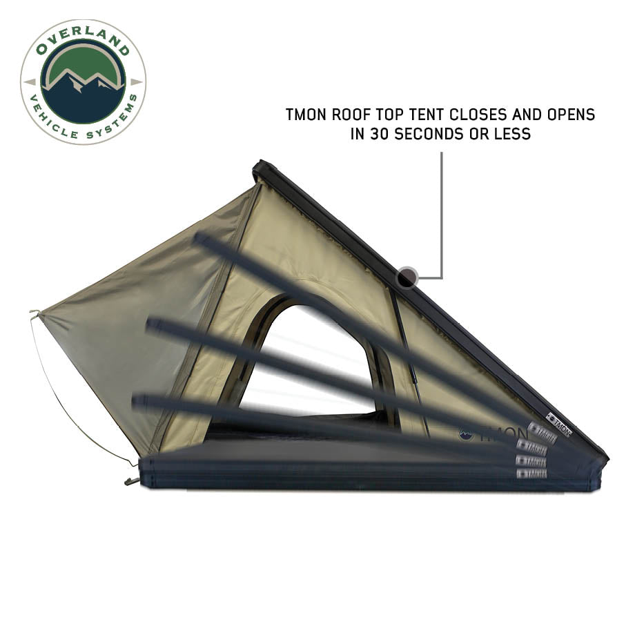 Overland Vehicle Systems LD TMON 2 person clamshell aluminum roof top tent - view 5