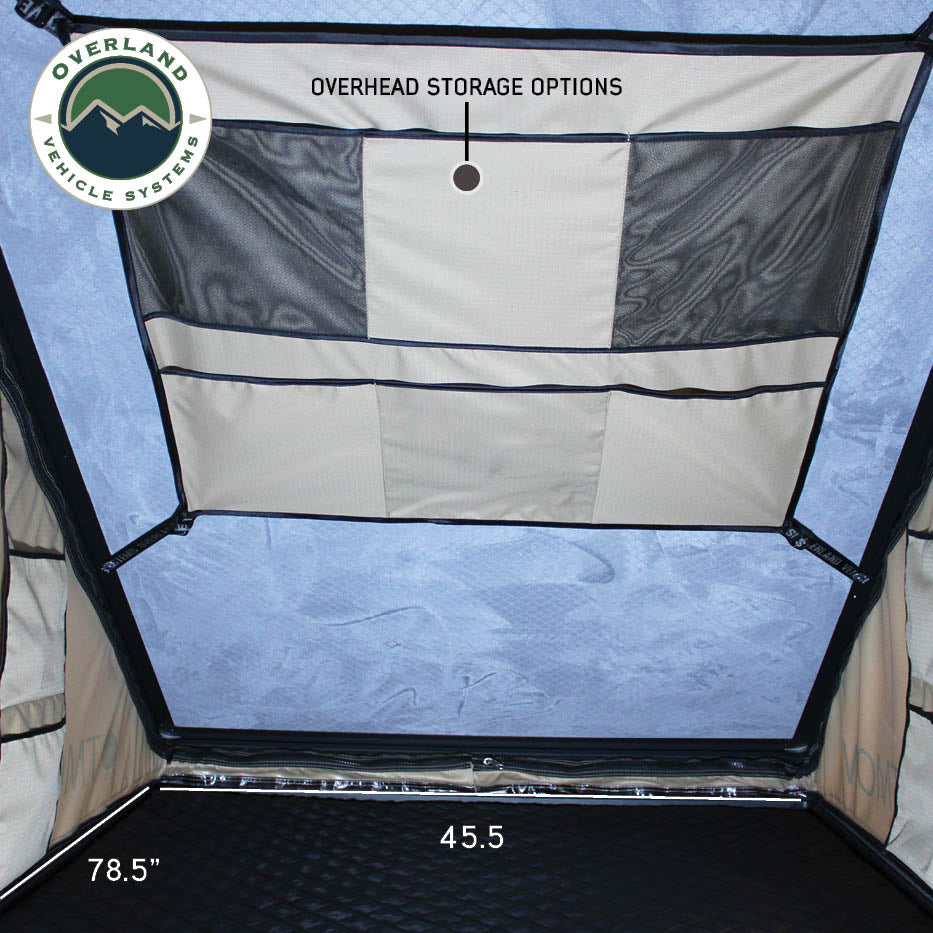 Overland Vehicle Systems LD TMON 2 person clamshell aluminum roof top tent - view 9