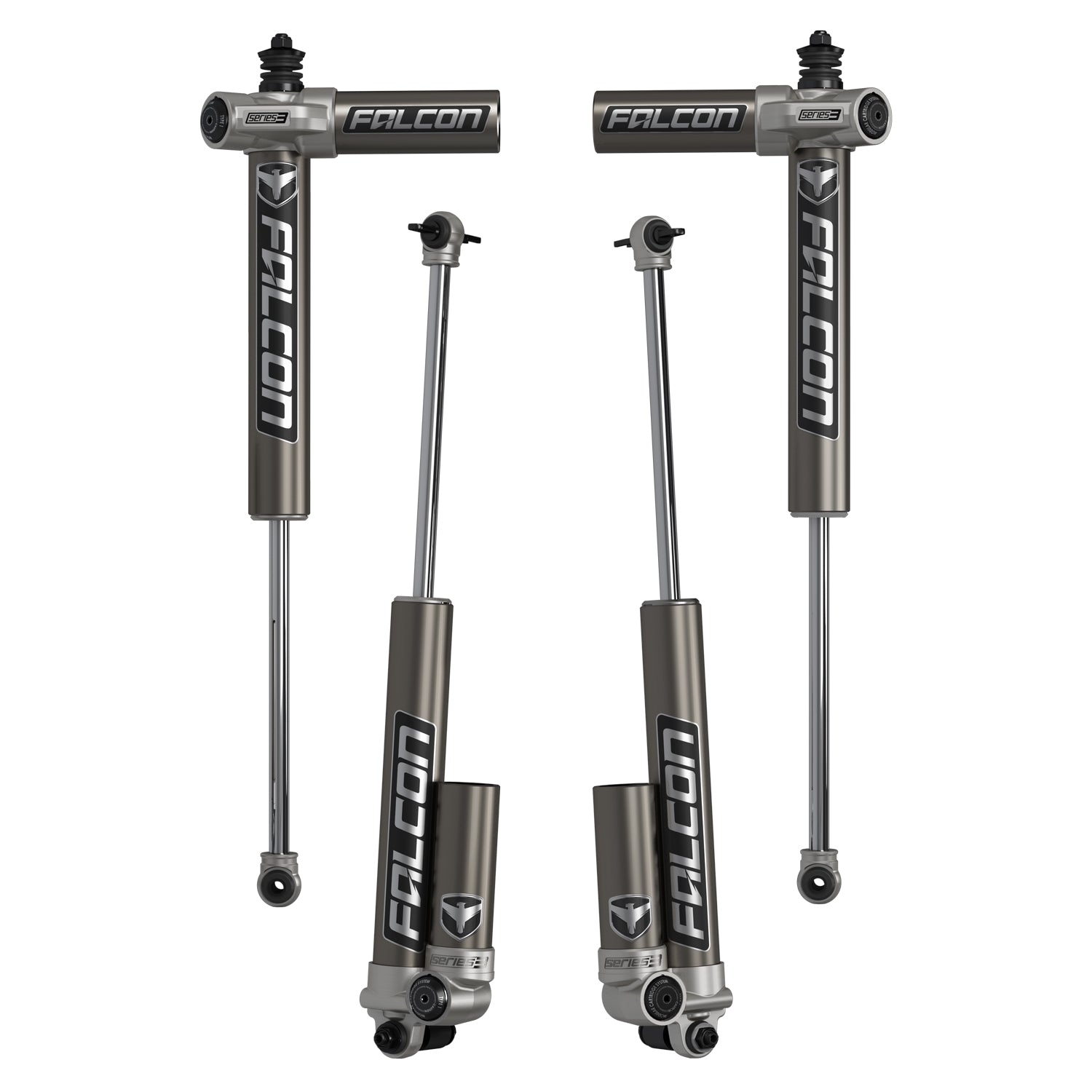 JK 4dr: Falcon Series 3.1 Piggyback Shock Kit (1.5-2.5" Lift)