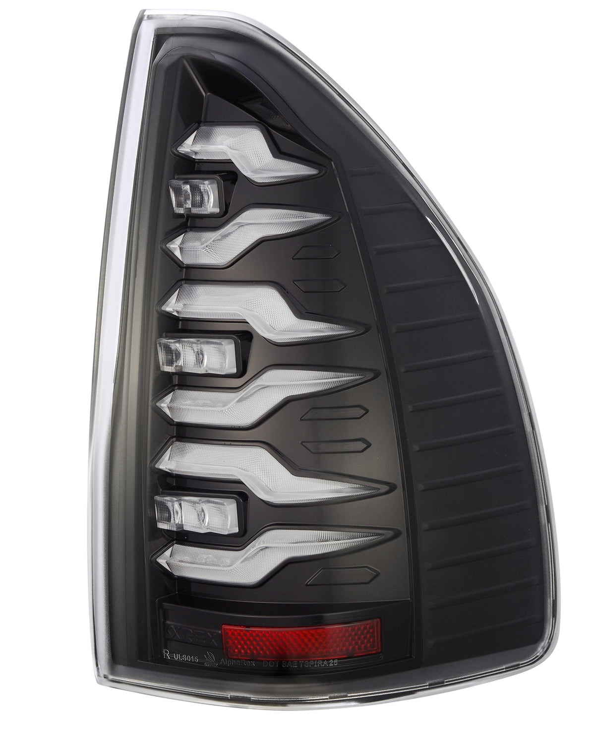 AlphaRex LUXX-Series LED Tail Lights for Lexus GX 470 - Black Clear