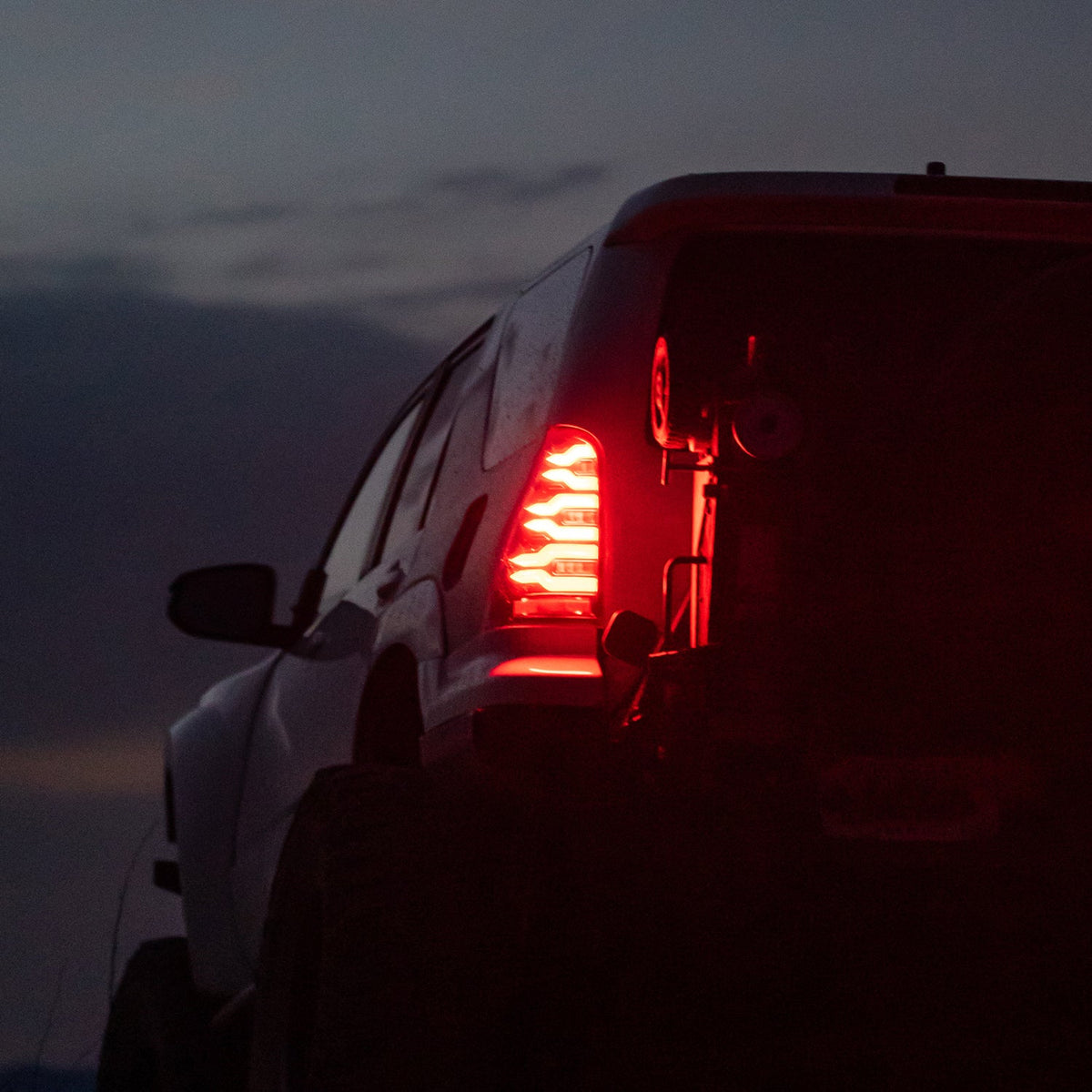 AlphaRex LUXX-Series LED Tail Lights for Toyota 4Runner - Black Red