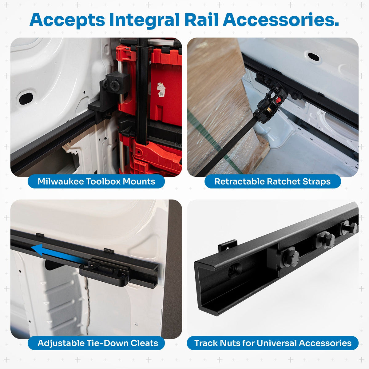 Integral Truck Rail Kit for Ford Transit Van 148 wheelbase