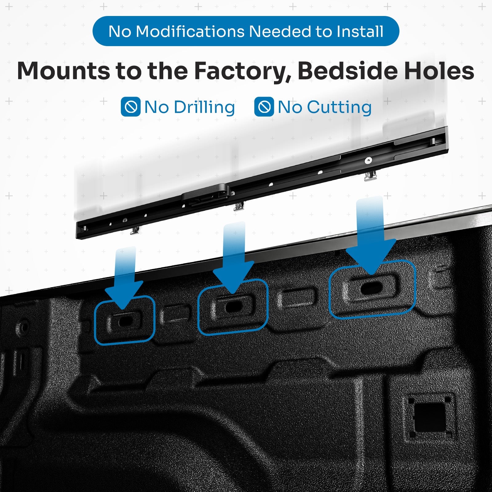 Integral Truck Rails - Bedside Rail System - Chevrolet Colorado & GMC Canyon (2023+)