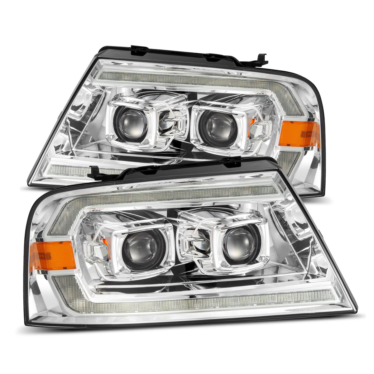 AlphaRex LUXX-Series LED Projector Headlights for Ford F-150 - Chrome