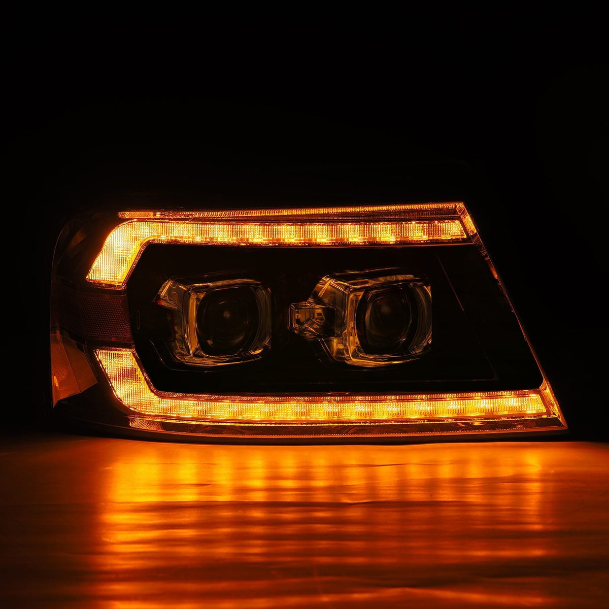 AlphaRex PRO-Series Halogen Projector Headlights for Ford F-150 - Black