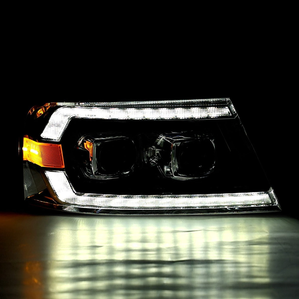 AlphaRex PRO-Series Halogen Projector Headlights for Ford F-150 - Black