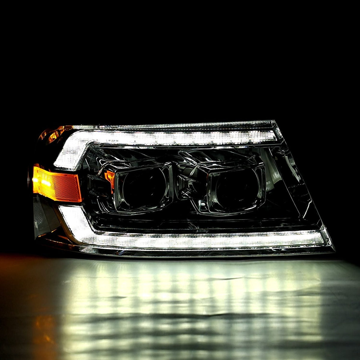 AlphaRex PRO-Series Halogen Projector Headlights for Ford F-150 - Chrome