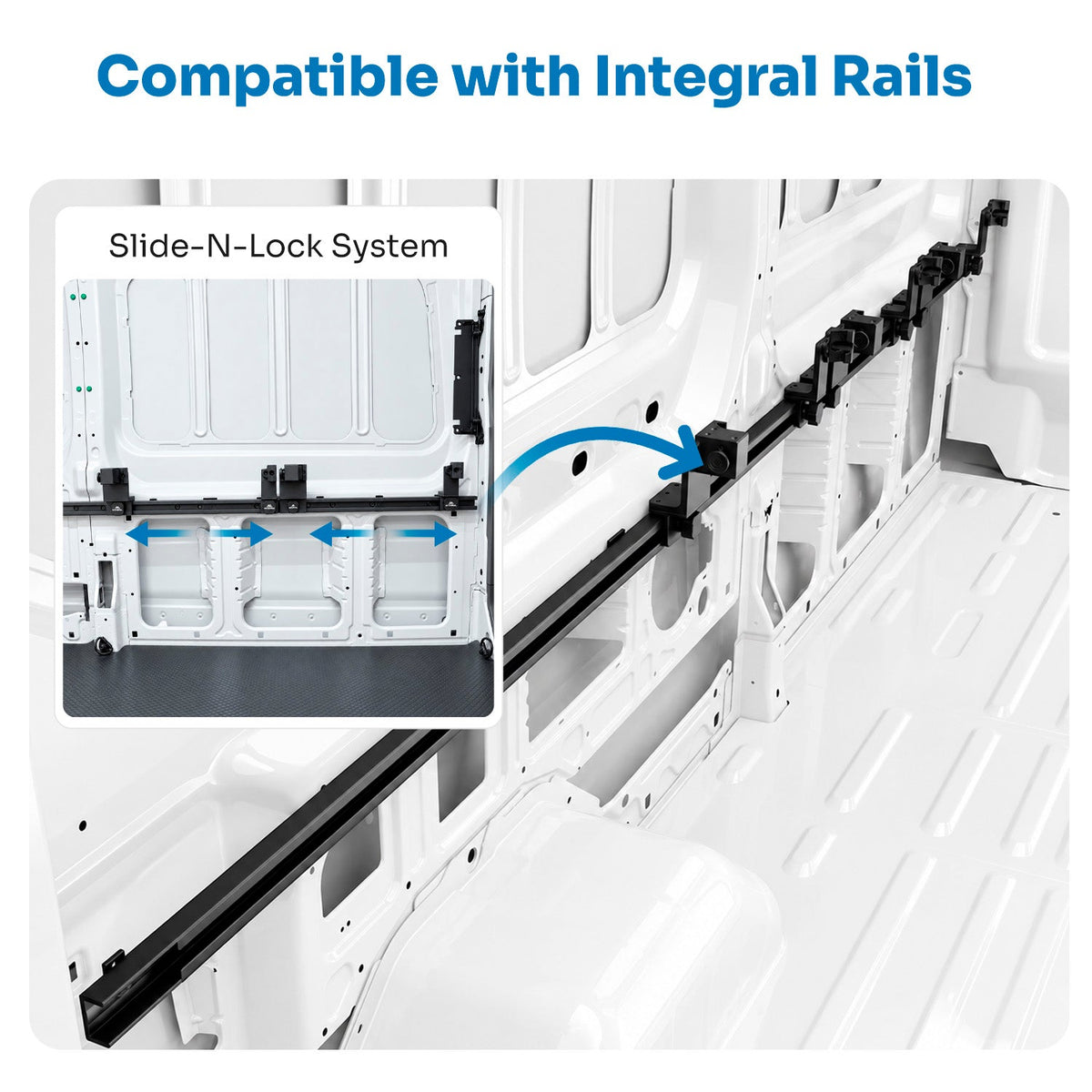 Integral Truck Stack Lock for Ford Transit Van Integral Rail