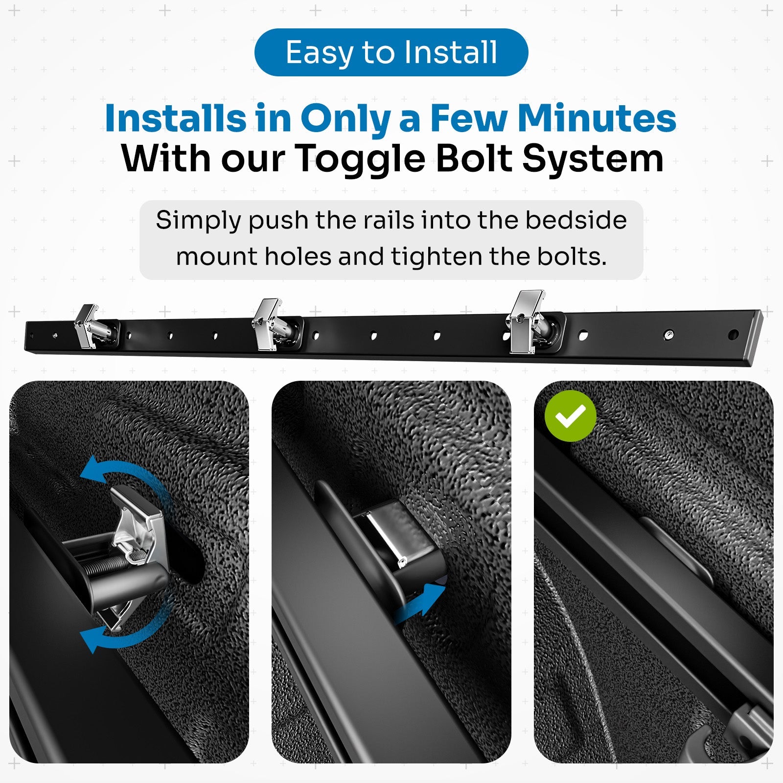 Integral Truck Rails - Bedside Rail System - Chevrolet Colorado & GMC Canyon (2023+)