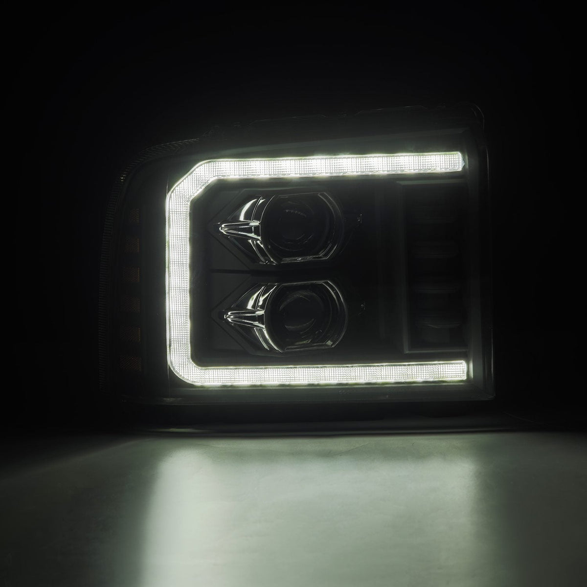 AlphaRex LUXX-Series LED Projector Headlights for Ford Super Duty / Ford Excursion - Black