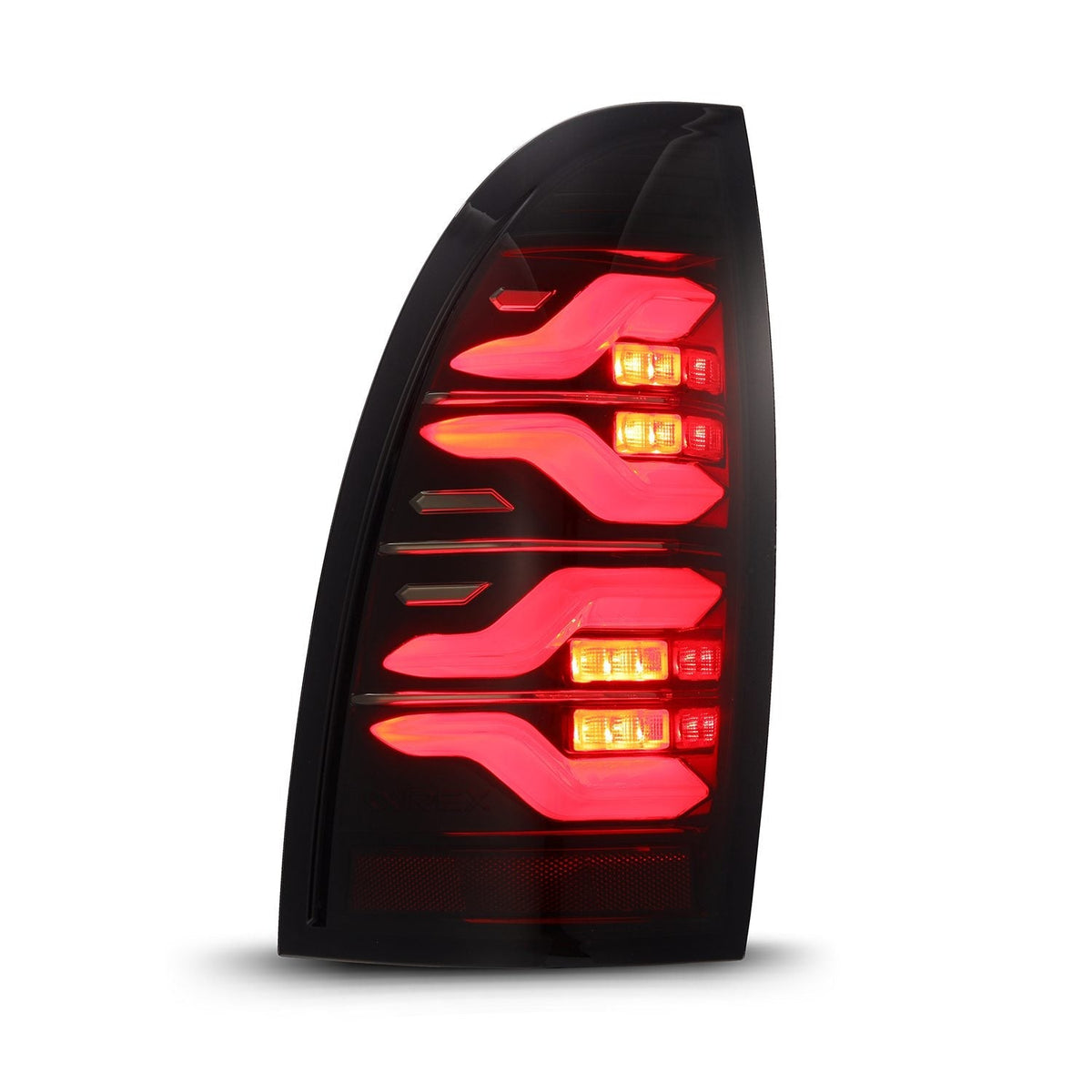 AlphaRex LUXX-Series LED Tail Lights for Toyota Tacoma - Black Red