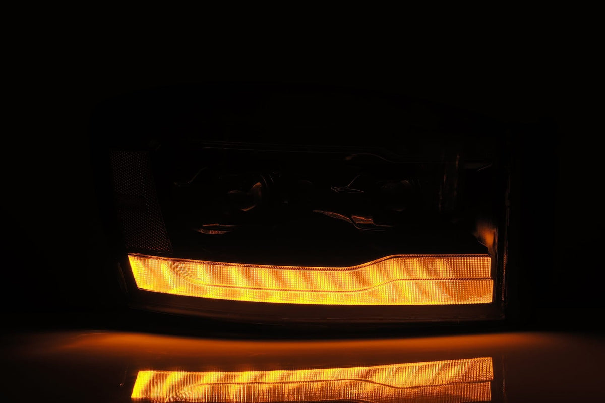 AlphaRex LUXX-Series LED Projector Headlights for Ram 1500 / Ram 2500/3500 - Black