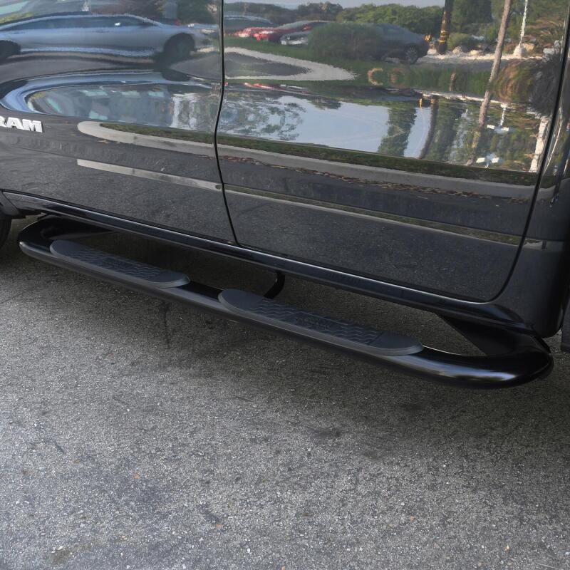 Westin Platinum 4 Oval Nerf Step Bars, Crew Cab, Black, fits Ram 1500