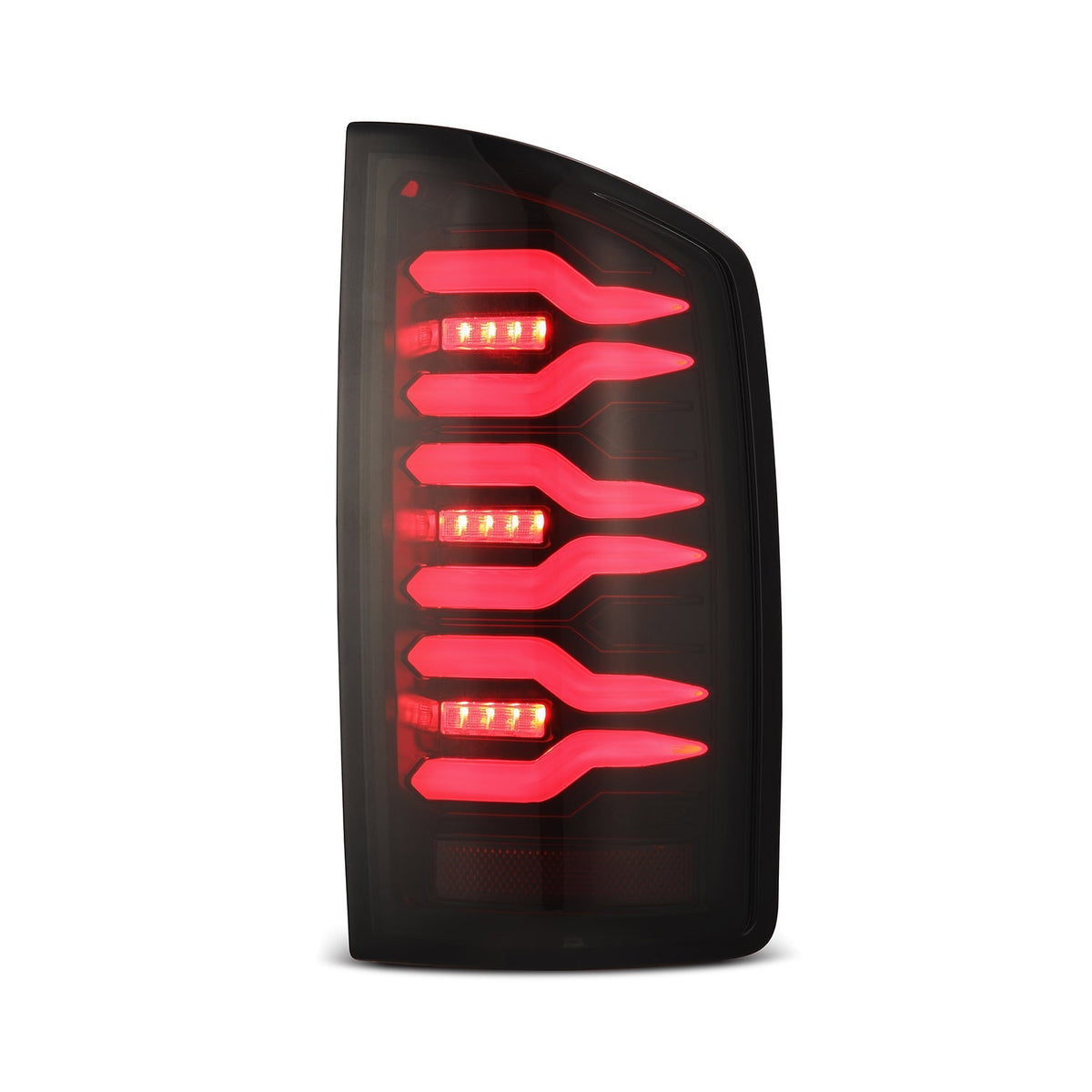 AlphaRex LUXX-Series LED Tail Lights for Ram 1500 / Ram 2500/3500 - Black Red