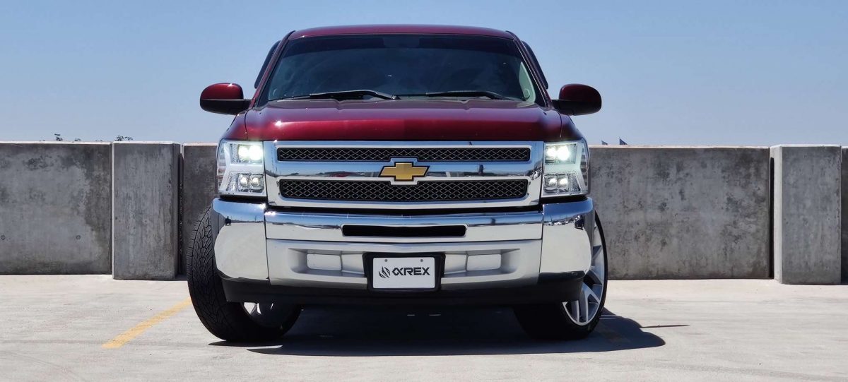 AlphaRex NOVA-Series LED Projector Headlights for Chevrolet Silverado 1500 / Chevrolet Silverado HD 2500/3500 - Black