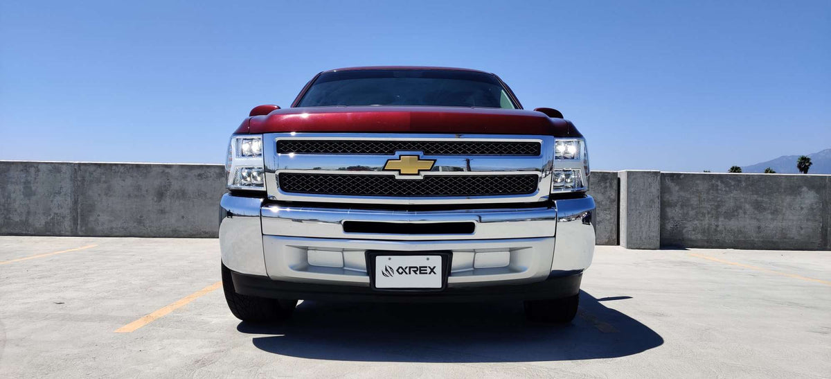 AlphaRex NOVA-Series LED Projector Headlights for Chevrolet Silverado 1500 / Chevrolet Silverado HD 2500/3500 - Chrome