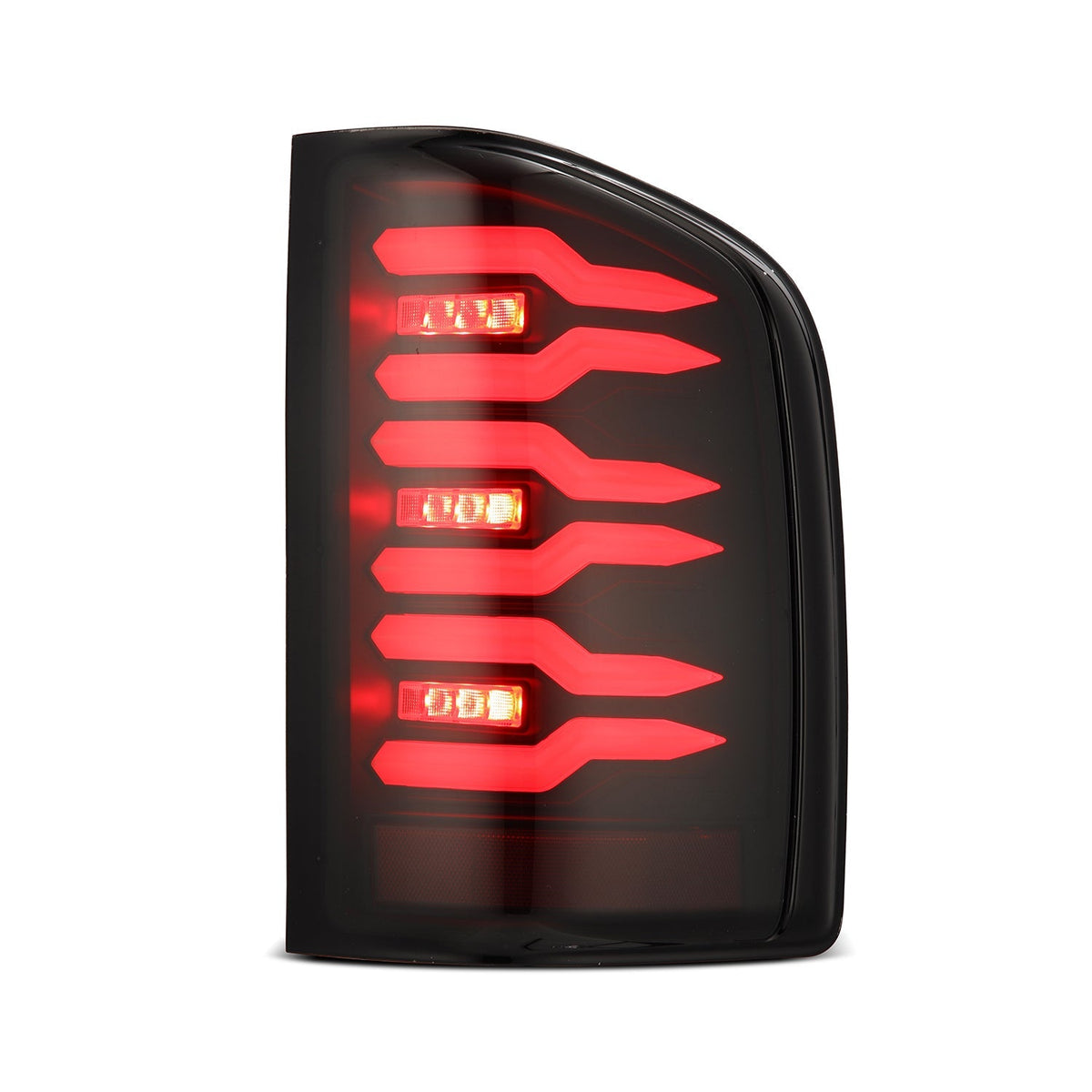 AlphaRex LUXX-Series LED Tail Lights for Chevrolet Silverado 1500 / Chevrolet Silverado HD 2500/3500 - Black Smoke