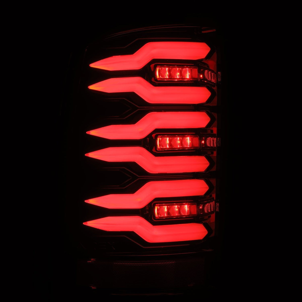 AlphaRex LUXX-Series LED Tail Lights for GMC Sierra 1500 / GMC Sierra HD 2500/3500 - Alpha-Black