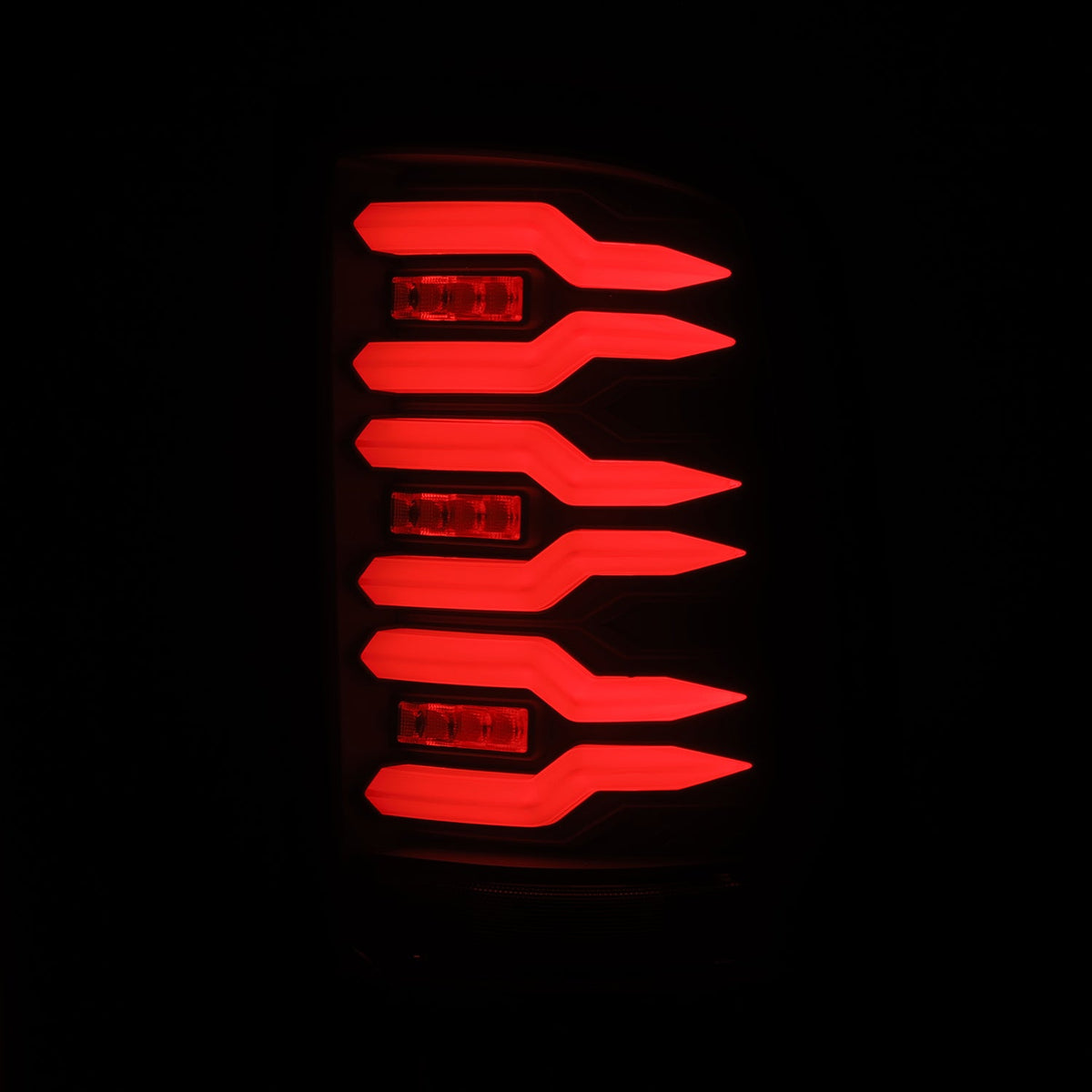 AlphaRex LUXX-Series LED Tail Lights for GMC Sierra 1500 / GMC Sierra HD 2500/3500 - Black Smoke