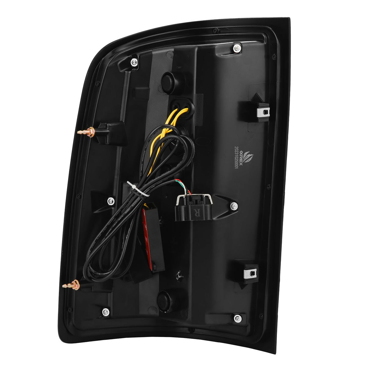 AlphaRex LUXX-Series LED Tail Lights for GMC Sierra 1500 / GMC Sierra HD 2500/3500 - Black Red