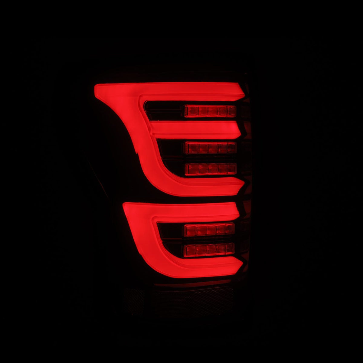 AlphaRex LUXX-Series LED Tail Lights for Toyota Tundra - Black Red