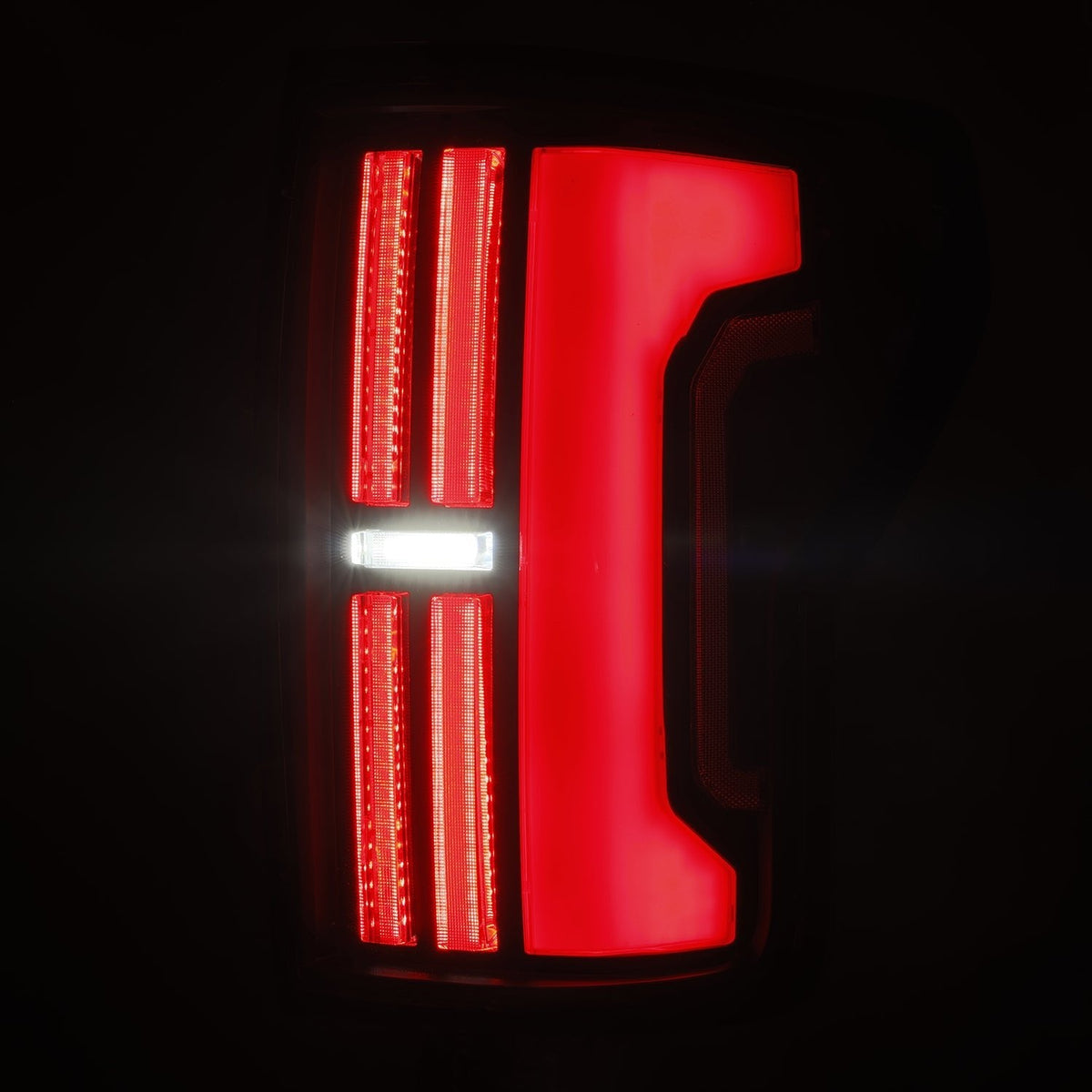 AlphaRex NOVA-Series Prismatic LED Tail Lights for Toyota Tundra - Black Red