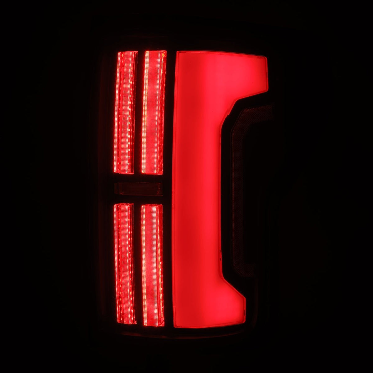 AlphaRex NOVA-Series Prismatic LED Tail Lights for Toyota Tundra - Black Red