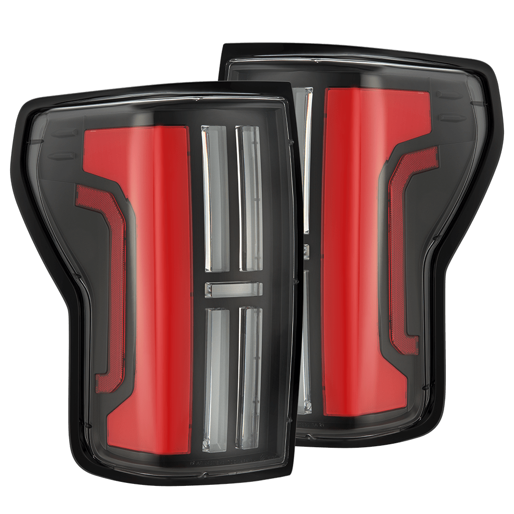 AlphaRex NOVA-Series Prismatic LED Tail Lights for Toyota Tundra - Black Red