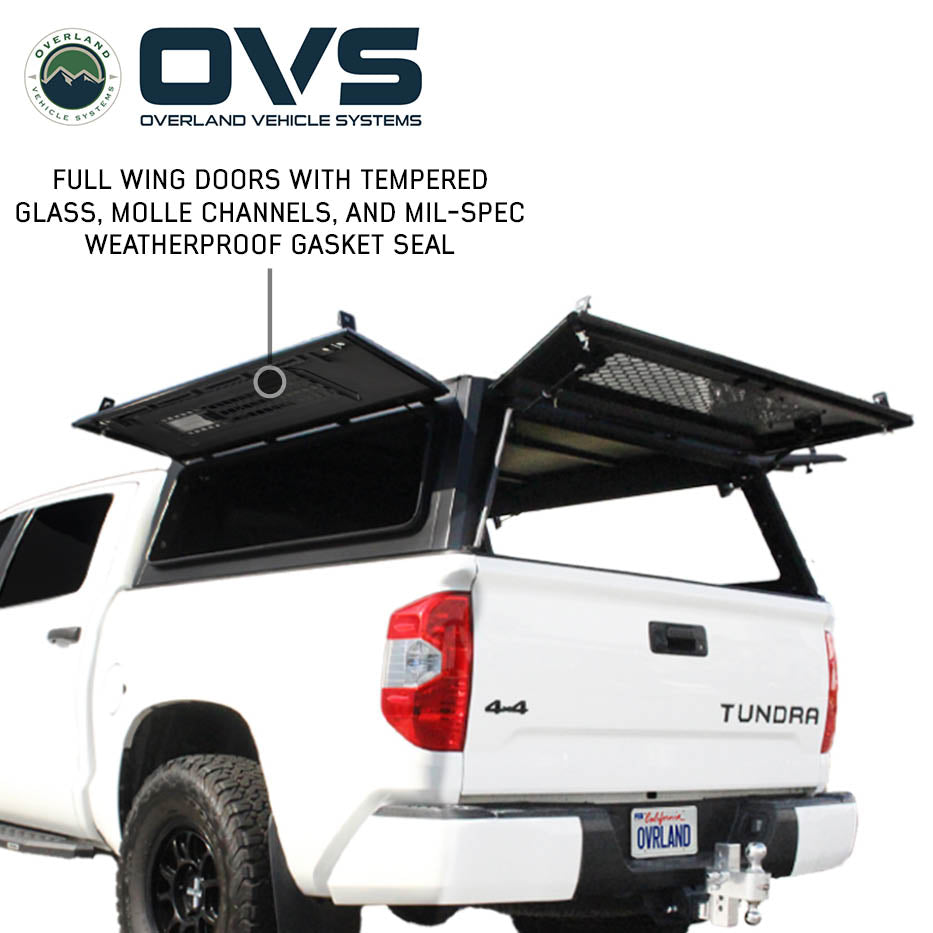 OVS Expedition PRO+ truck cap with full windows for 2007-2021 Toyota Tundra - view 4