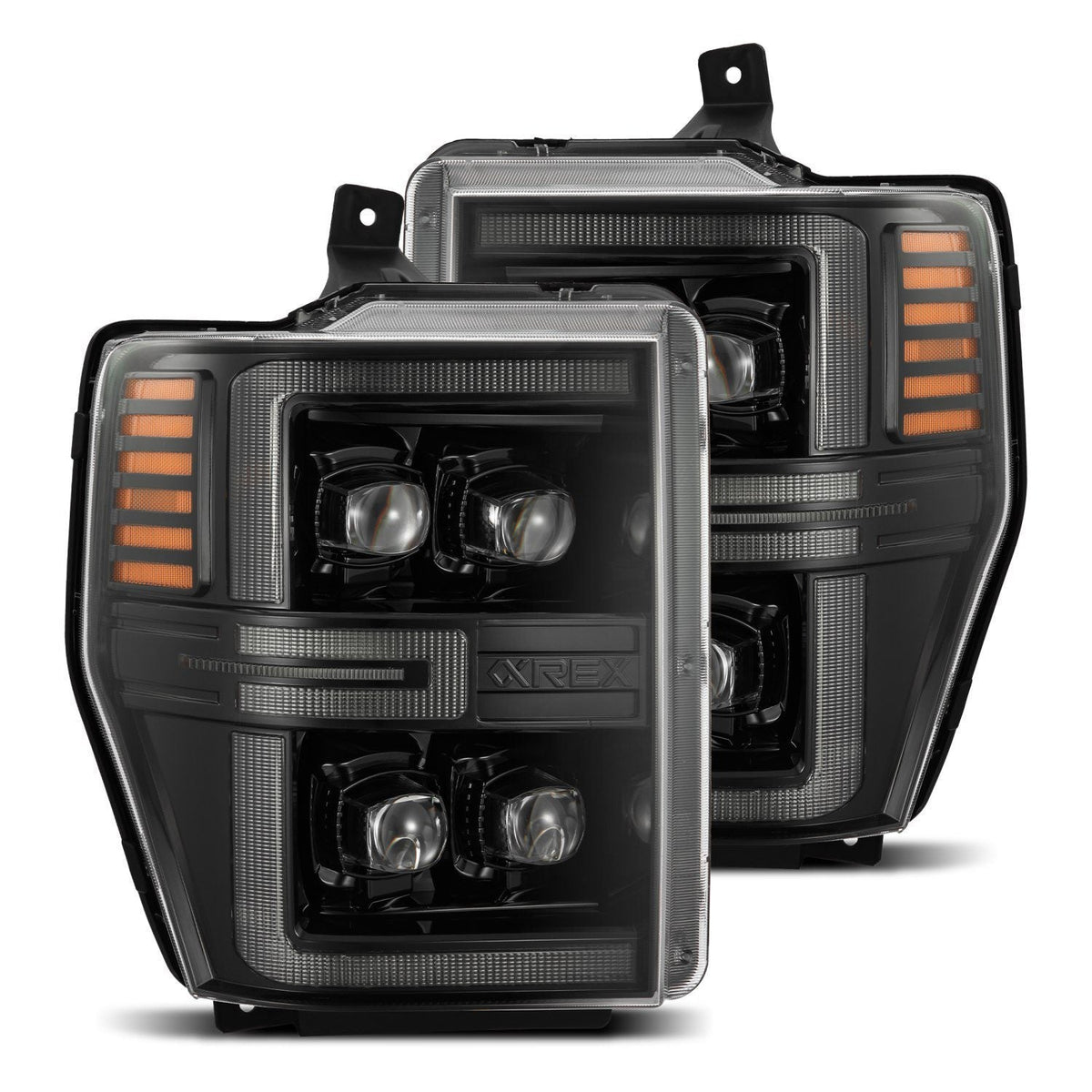 AlphaRex NOVA-Series LED Projector Headlights for Ford Super Duty / Ford Excursion - Alpha-Black