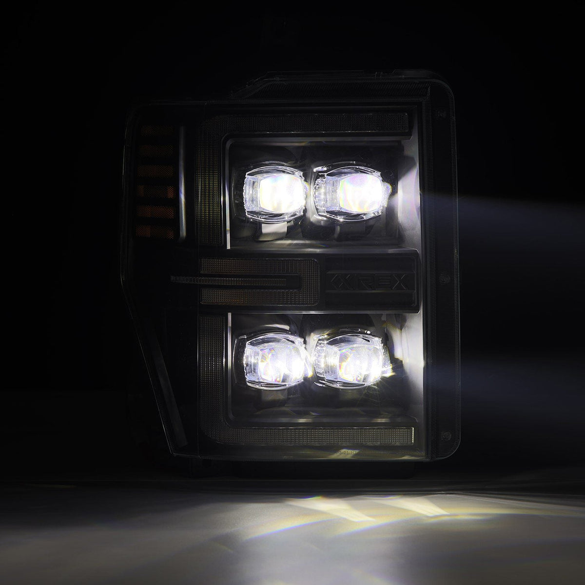 AlphaRex NOVA-Series LED Projector Headlights for Ford Super Duty / Ford Excursion - Black