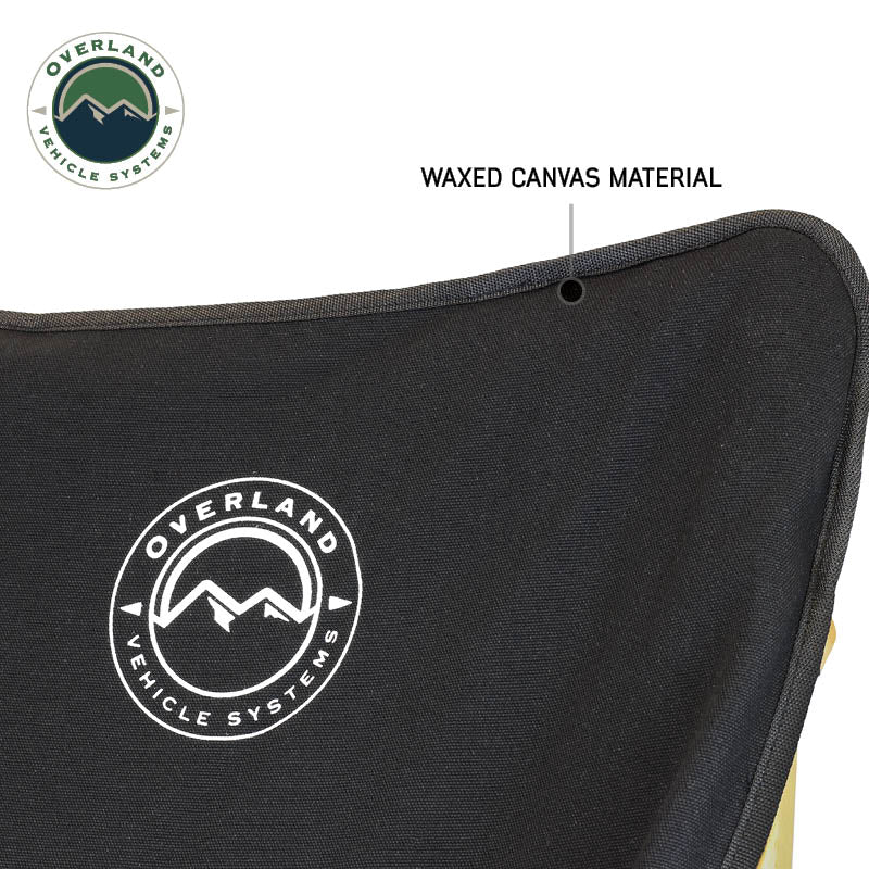 Overland Vehicle Systems Kick It collapsible camp chair with bamboo frame and storage bag - view 4