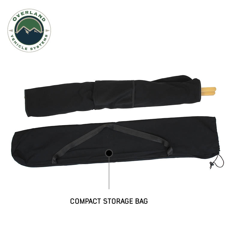 Overland Vehicle Systems Kick It collapsible camp chair with bamboo frame and storage bag - view 8