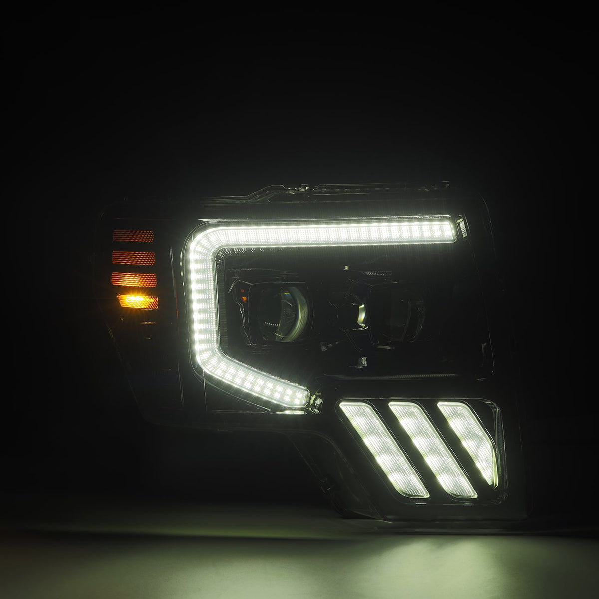 AlphaRex MK II LUXX-Series LED Projector Headlights for Ford F-150 - Alpha-Black