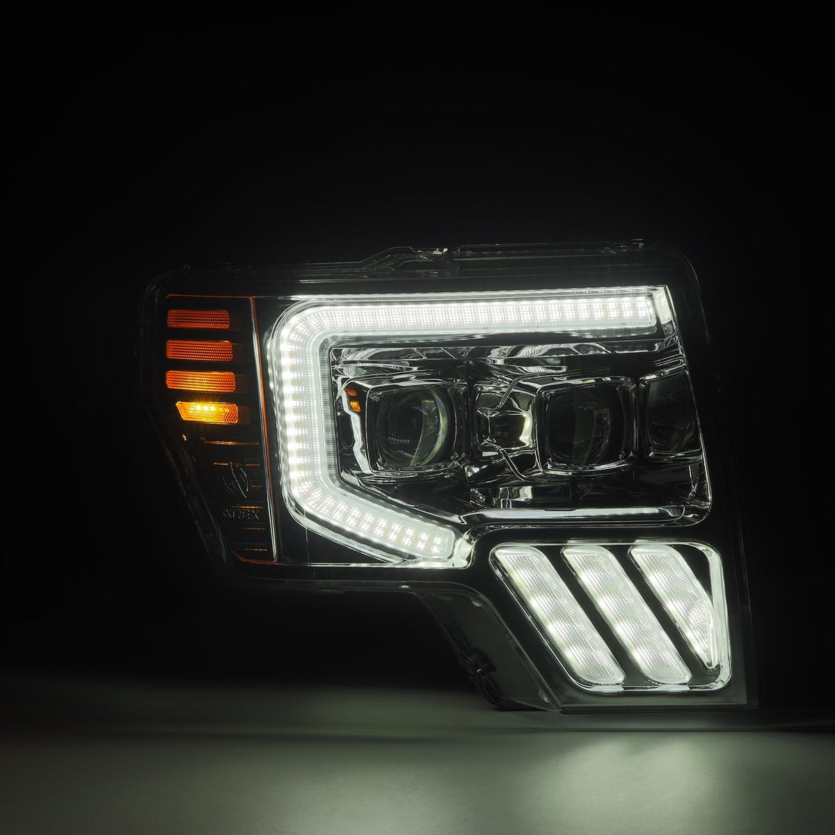 AlphaRex MK II LUXX-Series LED Projector Headlights for Ford F-150 - Chrome