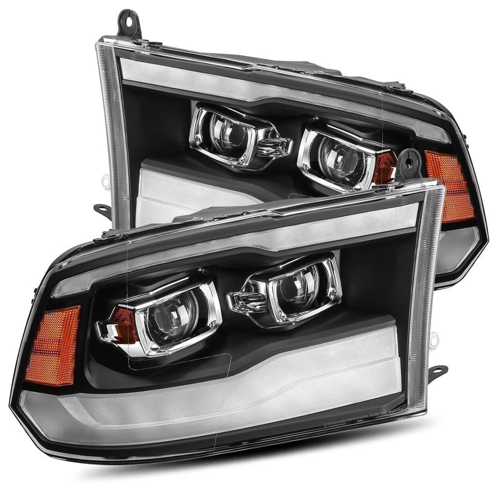 AlphaRex LUXX-Series LED Projector Headlights for Ram 1500 / Ram 2500/3500 - Black