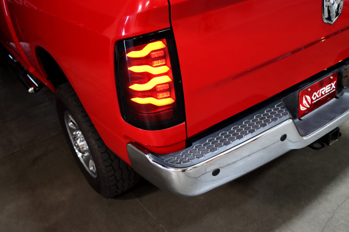 AlphaRex LUXX-Series LED Tail Lights for Ram 1500 / Ram 2500/3500 - Black Smoke