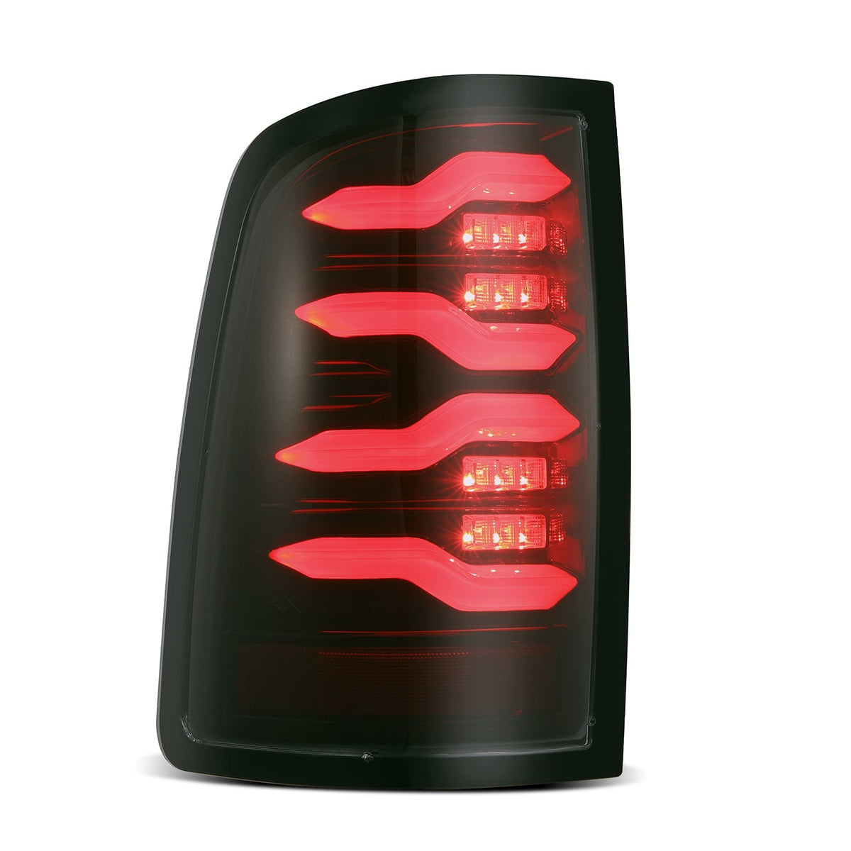 AlphaRex LUXX-Series LED Tail Lights for Ram 1500 / Ram 2500/3500 - Black Red