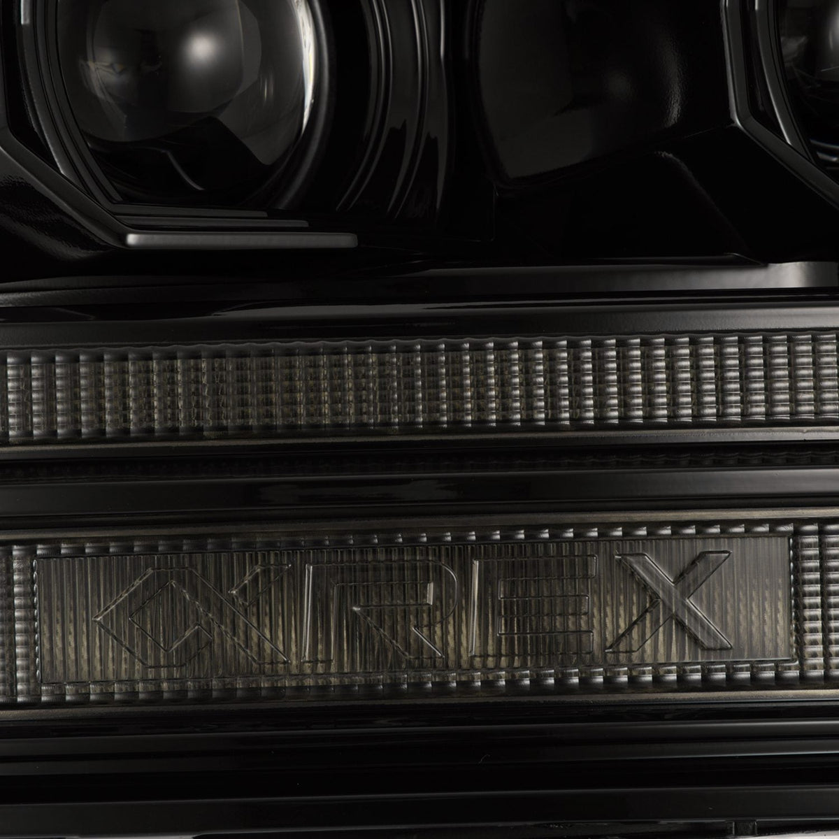 AlphaRex MK II LUXX-Series LED Projector Headlights (5th Gen 2500 Style) for Ram 1500 / Ram 2500/3500 - Alpha-Black
