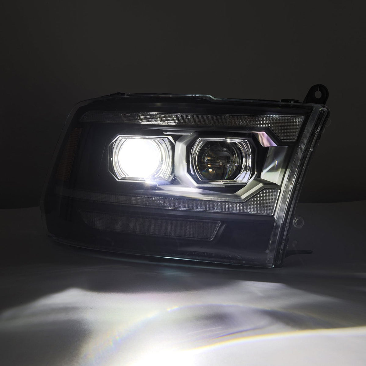 AlphaRex MK II LUXX-Series LED Projector Headlights (5th Gen 2500 Style) for Ram 1500 / Ram 2500/3500 - Black